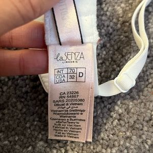 La Senza White Bra 32D